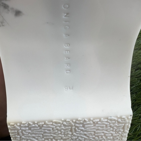 VERONICA BEARD Davina White Jelly Oversized Buckle Slide Sandals, Size 9M - Picture 11 of 11